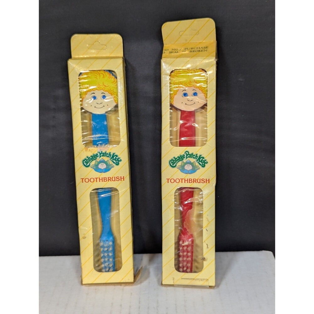 Cabbage Patch Kids Vintage Toothbrush Set Of 2 1984